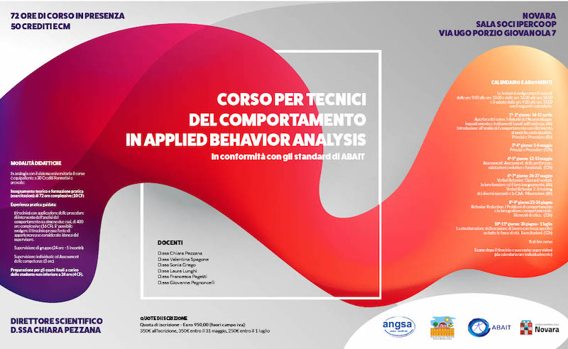CORSO PER TECNICI DEL COMPORTAMENTO EDIZIONE 2023